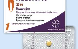 Левитра: инструкция по применению