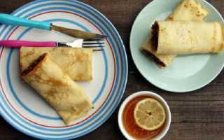 Блинчики фаршированные мясом: как приготовить блинчики с мясом
