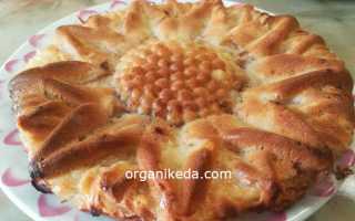 Пышная шарлотка со сметаной и яблоками в духовке