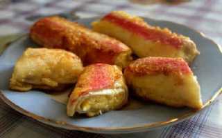 Фаршированные крабовые палочки: рецепты с фото
