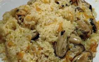 Плов с мидиями: 6 пошаговых очень вкусных рецепта