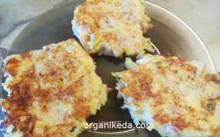 Драники с ветчиной и сыром